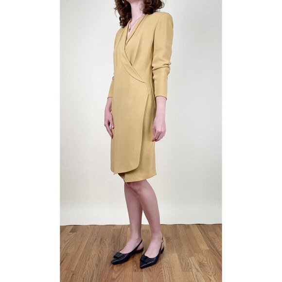 Vintage Giorgio Armani 80s 90s Blazer Dress Mini Midi Office Suit Old Money Luxe - Picture 2 of 9